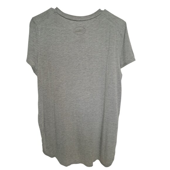 Disney Mickey Mouse Gray Short Sleeve Graphic Tee Womens L/XL Cartoon Top - Picture 2 of 4